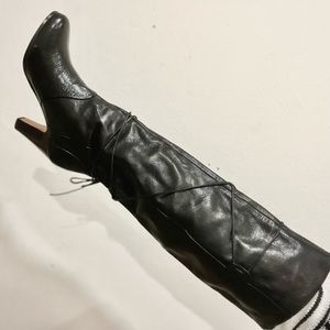 Dolce Vita Leather Knee High Heeled Boots